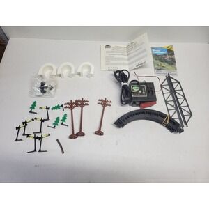 Model Power HO Scale Train Accessory‎ Lot RL-1250 Transformer Track Bridge Trees